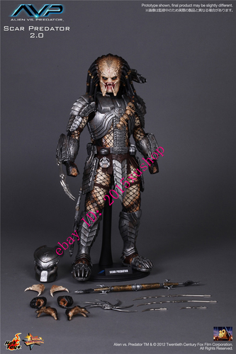 未開封ホットトイズ MMS１９０プレデター　ＡＶＰ 1/6　エイリアン Hot Toys MMS190 Alien vs. Predator 1/6 Scar Predator Action