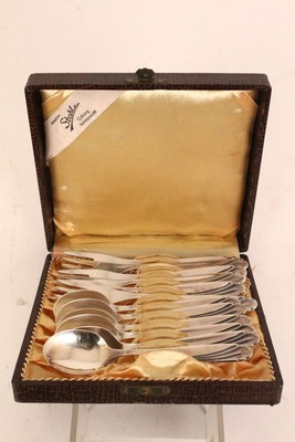 WMF Patent Wien Kaffeeköffel Kuchengabel Silber 90 18 Set 12-teilig Besteck 