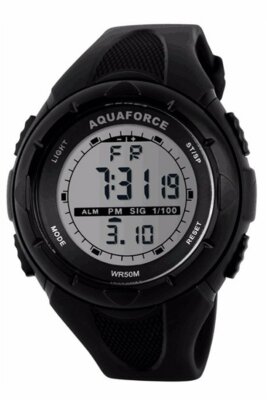  AQUAFORCE Multi Function Digital Watch with Flashlight 50M Water Resistant