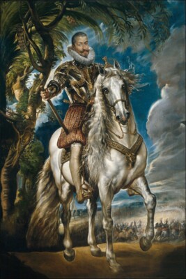 Rubens- Equestrian portrait of the Duke -Wall Art Print Poster EXTRA LARGE 66x44