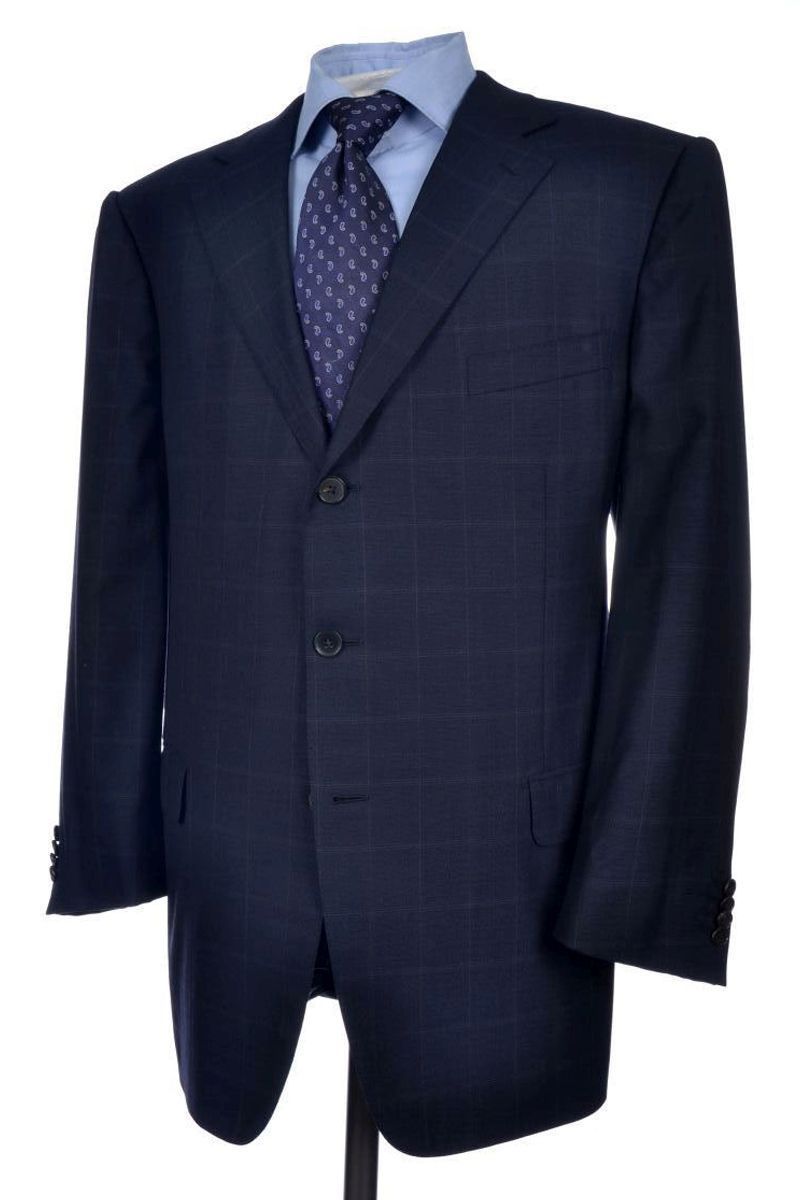 Wool Checked Suits & Blazers for Men
