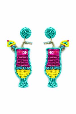Bahama Mama Embellished Seed Bead Earrings