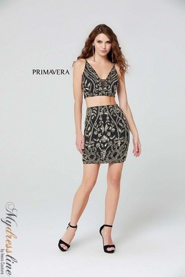 Pre-owned Primavera Couture Primavera 3550 Evening Dress Lowest Price Guarantee Authentic In Black/gold