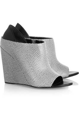 Pre-owned Alexander Wang Gorgeous Nwb Sold Out $715 "alla" Wedges / Ankle Booties By  In Multicolor