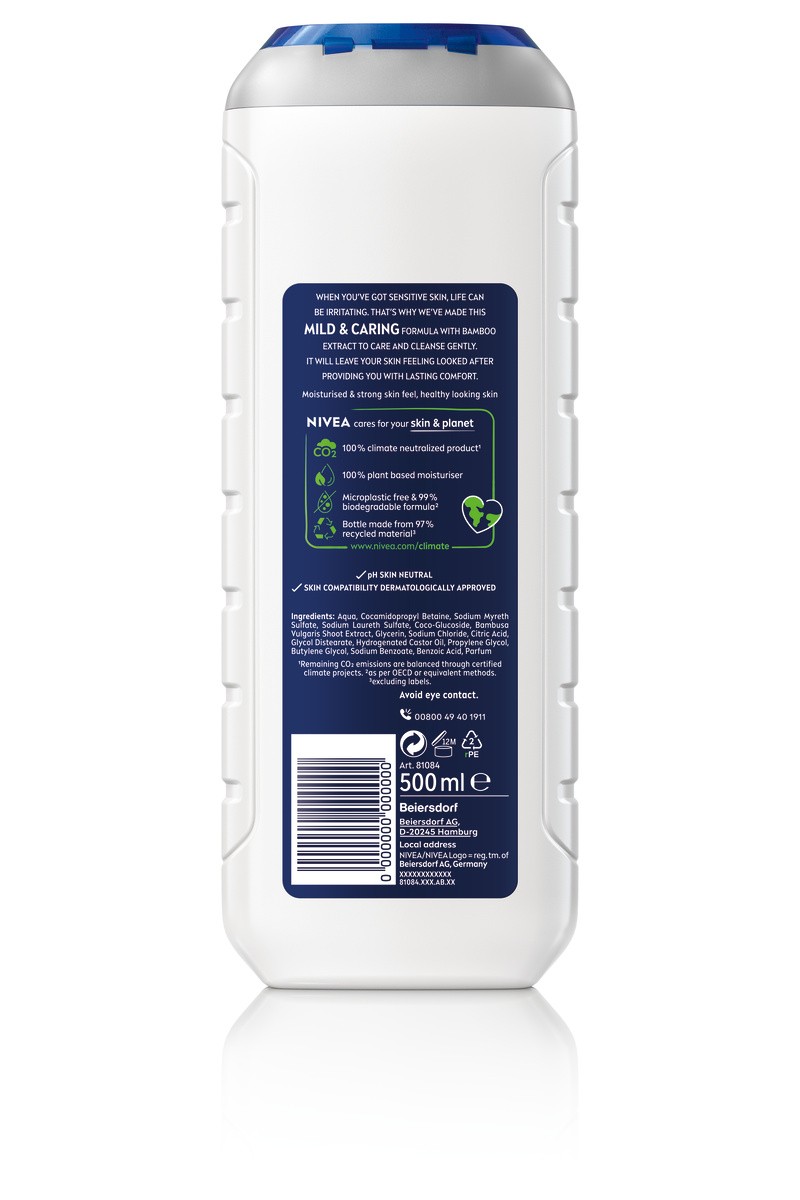 NIVEA MEN Pflegedusche Sensitive, 4 x 500ml - Bild 2 von 8