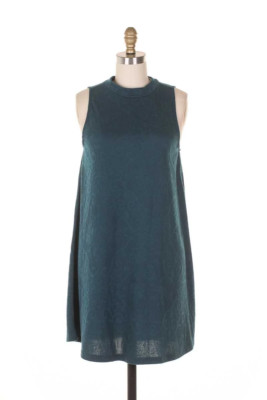 Everly Sleeveless Mock Neck Shift Dress