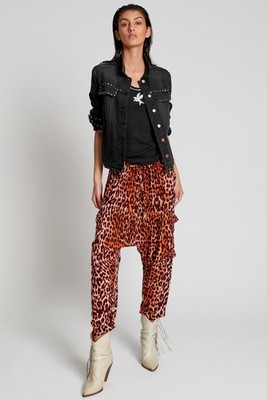 NEW OneTeaspoon OneTeaspoon WOMENS POLYNESIAN ANIMAL HAREM PANT - ANIMAL PRINT