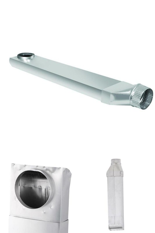 28in.To 45 in.Adjustable Space Saver Aluminum Dryer Vent Duct w/ Straight Outlet