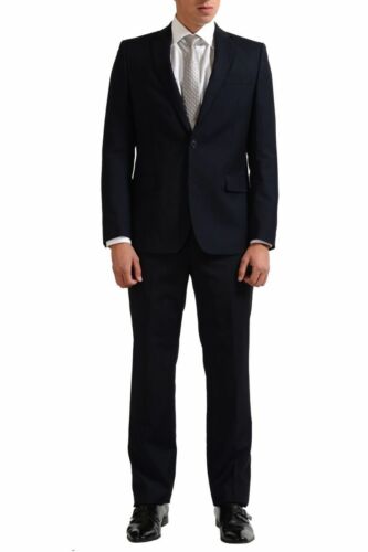 Pre-owned Versace Collection Men's Wool Cashmere Two Button Suit Size 36 38 40 In Blue