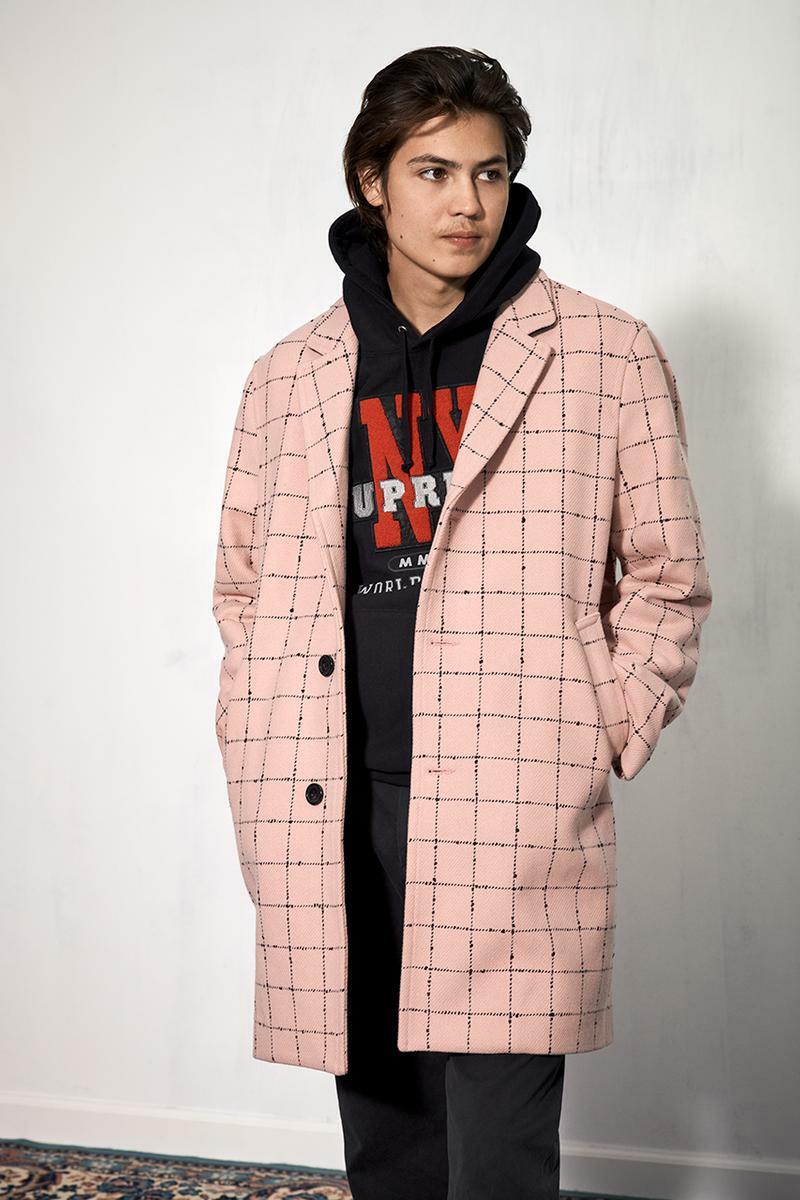 ジャケット・アウター SUPREME WOOL WINDOWPANE OVERCOAT Supreme Wool Windowpane Overcoat (FW19) - $568