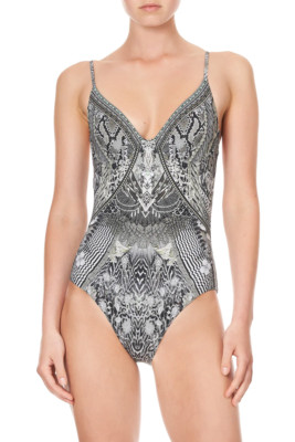 NWT- Camilla 'One Tribe' Soft-Cup Underwire One-Piece Swimsuit - Size Small