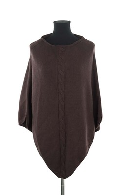 Poncho en cachemire marron Other Brand TU