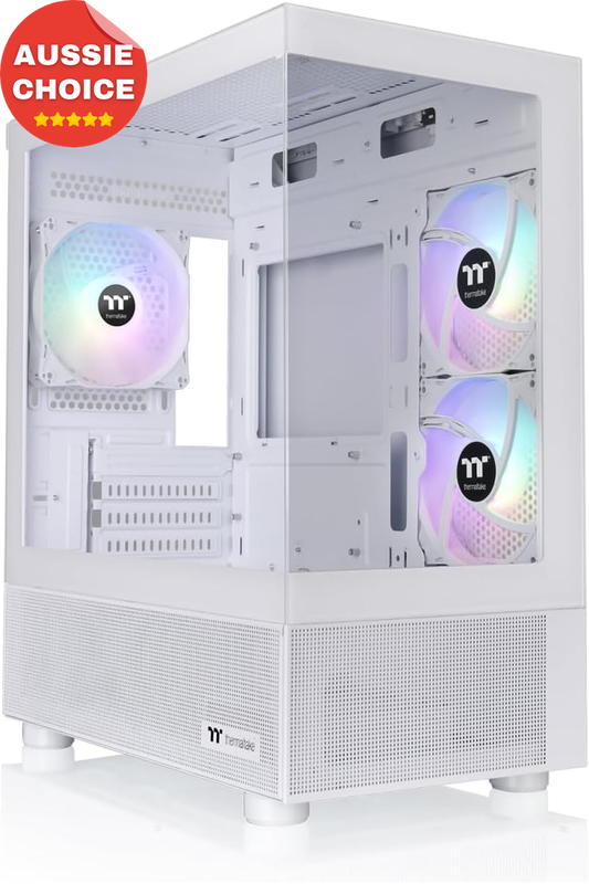 View 170 ARGB Micro Case Snow Edition Tempered Glass Mini Tower ATX Gaming