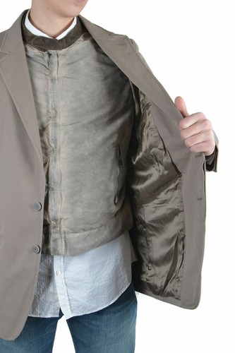 Pre-owned Dolce & Gabbana Men's Beige Blazer With Built-in Jacket Size Us S M Xl