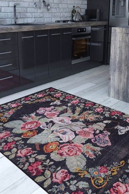 Karabagh Floral Rug, Ethnic Azerbaijan Rug, Livingroom Bedroom Carpet, Non Slip