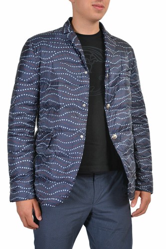 Pre-owned Moncler Gamme Bleu Men's Multi-color Down Insulated Sport Coat Jacket 1 2 3 4 In Multi-color: Black/ Red