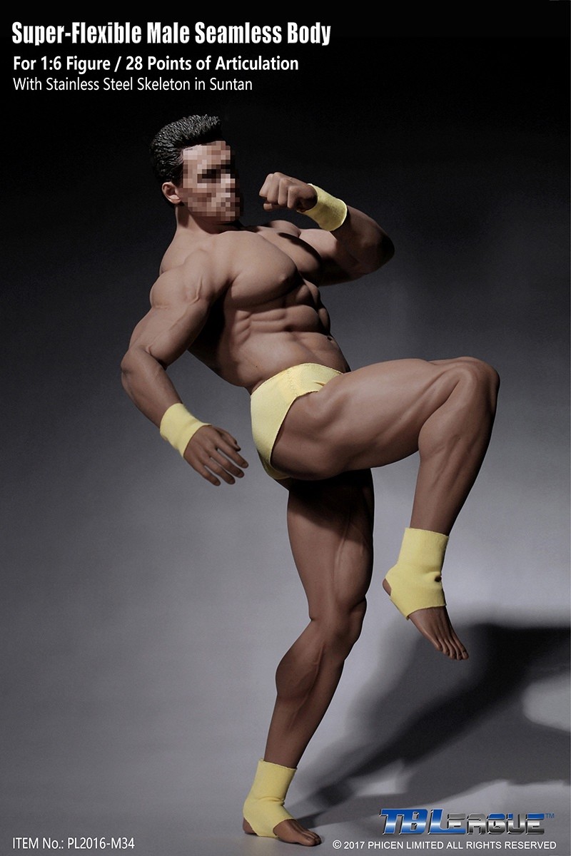 SUPER FLEXIBLE FIGURE 【PL2016-M34】 TBLeague PL2016-M34 Flexible Seamless Super Muscular Male 1
