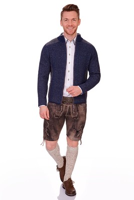 SPIETH &AMP; WENSKY SPIETH & WENSKY TRACHTEN STRICKJACKE HERREN WALK STEINERBERG BLAU BRAUN WOLLE