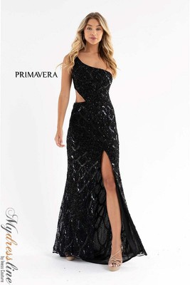 Pre-owned Primavera Couture Primavera 3729 Evening Dress Lowest Price Guarantee Authentic In Black