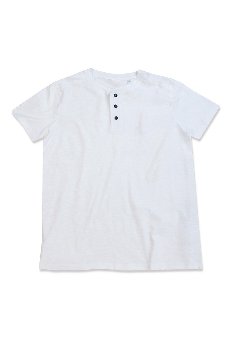 STEDMAN 10ER PACK STEDMAN HERREN HENLEY T-SHIRT BAUMWOLLE SHAWN KNOPFLEISTE S-2XL BASIC