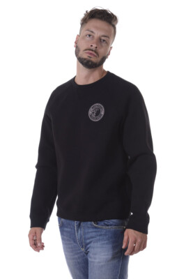 Pre-owned Versace Collection Sweatshirt Man Blacks V800687avj00361 V008b Sz.xl Make Offer