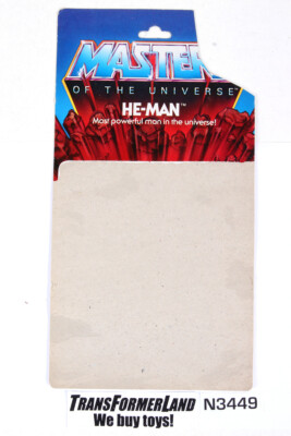 He-Man Package Basics Vintage Original Heman MOTU