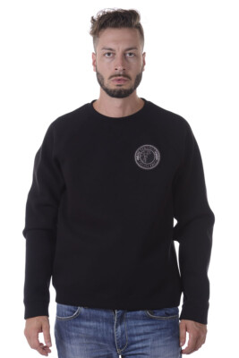 Pre-owned Versace Collection Sweatshirt Man Blacks V800687avj00361 V008b Sz.xl Make Offer