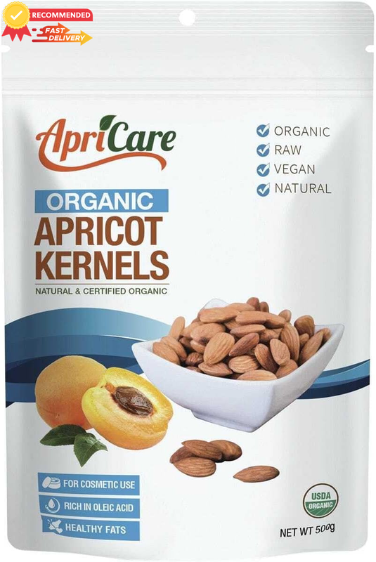 Organic Raw Apricot Kernels 500g Bitter Natural Vegan Healthy Snack