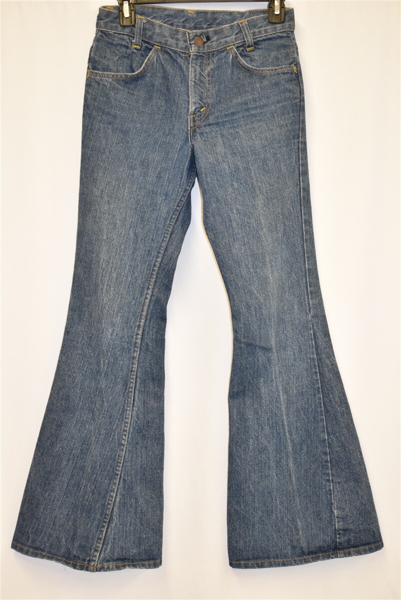 vintage 70s LEVIS ORANGE TAB BELL BOTTOM MEN'S DENIM JEANS PANTS US