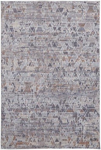 9 X 12 Серо Голубых и Оранжевых абстрактных ткацких станков Power Loom, Устойчивых к повреждениям и Пятнам