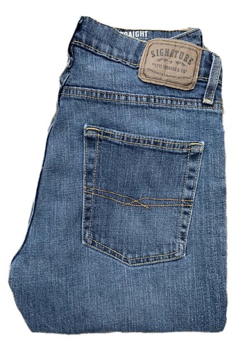 ジョン　Sサイズ LEVIS SIGNATURE MEN'S RELAXED BLUE JEANS, 36 x 29, ZIPPER
