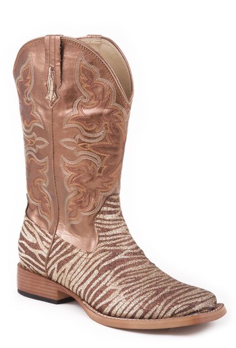 Roper Fashion Boots Womens Ava Caiman Tan 09-021-1567-3413 TA | eBay