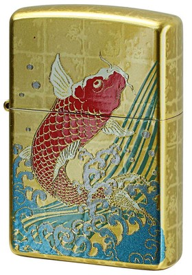 Zippo Lighter Makie Series Koi Gold 2LAG CARP