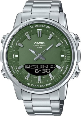 [Casio] CASIO World Time Anaddy Quartz Men's Watch AMW-880D-3AV Dark Gre