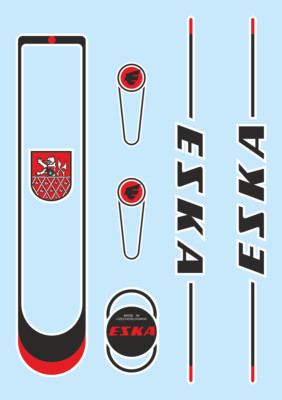 Czechoslovakia Retro Bicycle Eska Decal Stickers Graphics Aufkleber Adesivi 