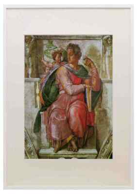 The prophet Josiah detail by Michelangelo A3 A4 Framed Print Picture