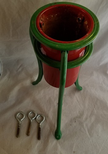 TRIM-RITE Folding Tree Stand Metal Christmas with Original Box 4