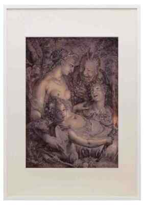 Goltzius Hendrick Without Ceres And Bacchus Venus Would Freeze A3 A4 Framed Pri