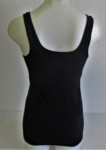 Carole Hochman Ladies Scoop Neck Tank/Cami-Black Small (6-8)