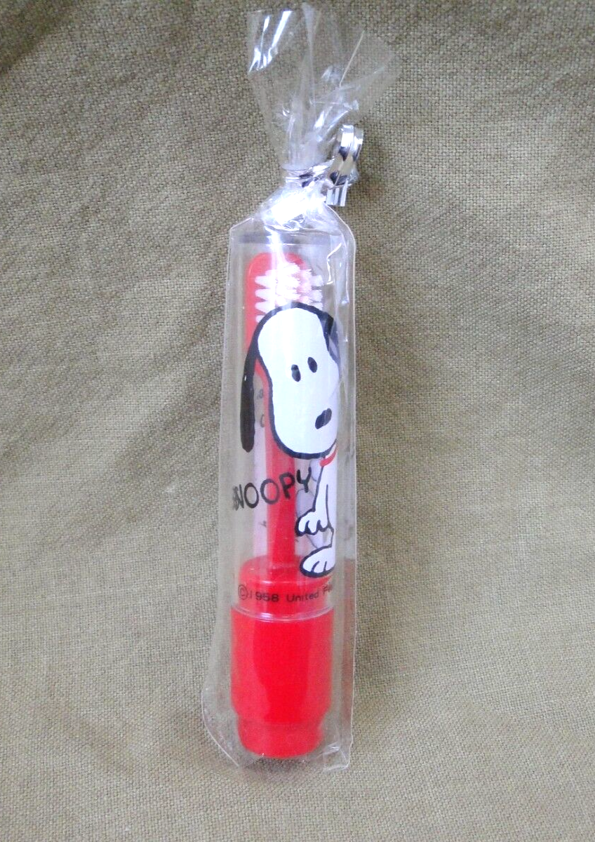 Vintage Japanese Snoopy Small Kids Toothbrush