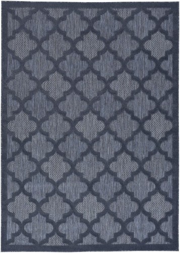5 X 7 Темно-синих ковриков Ikat для помещений и улицы