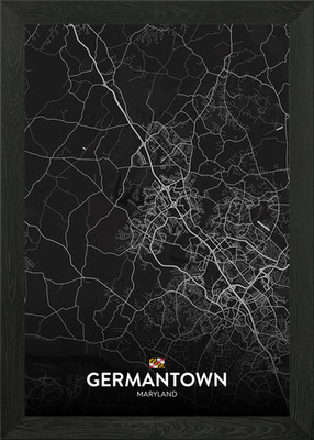Germantown MD Framed Wall Art Poster Canvas Print Picture