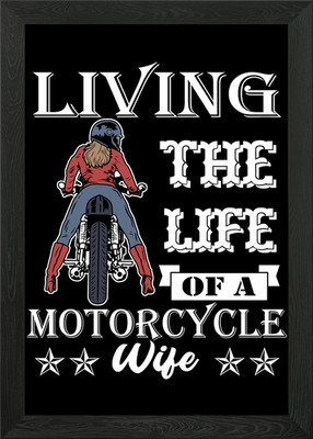 Braap Motorcycle Dirt Bike Framed Wall Art Poster Canvas Print Picture