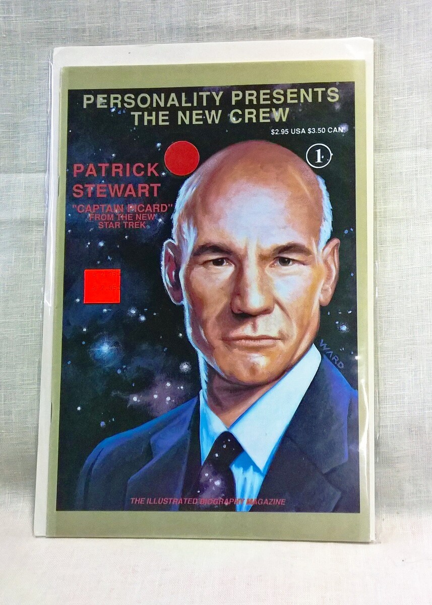 Star Trek #1 Comic 1991 Captain Picard & Spock on Back Cover