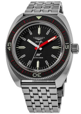 Pre-owned Longines Ultra-chron Box Edition Black Dial 43 L2.836.4.52.9
