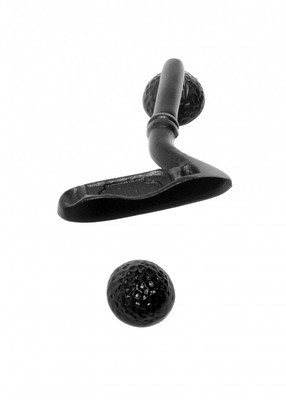 Door Knocker Black Cast Iron Golfer 5