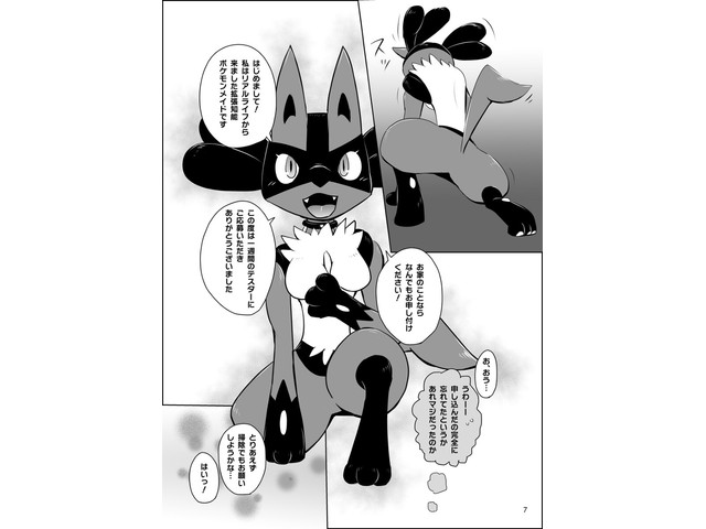 Doujinshi Pokemon Lucario Uke A5 28pages Furry Kemono Odoshiro Canvas Meid In