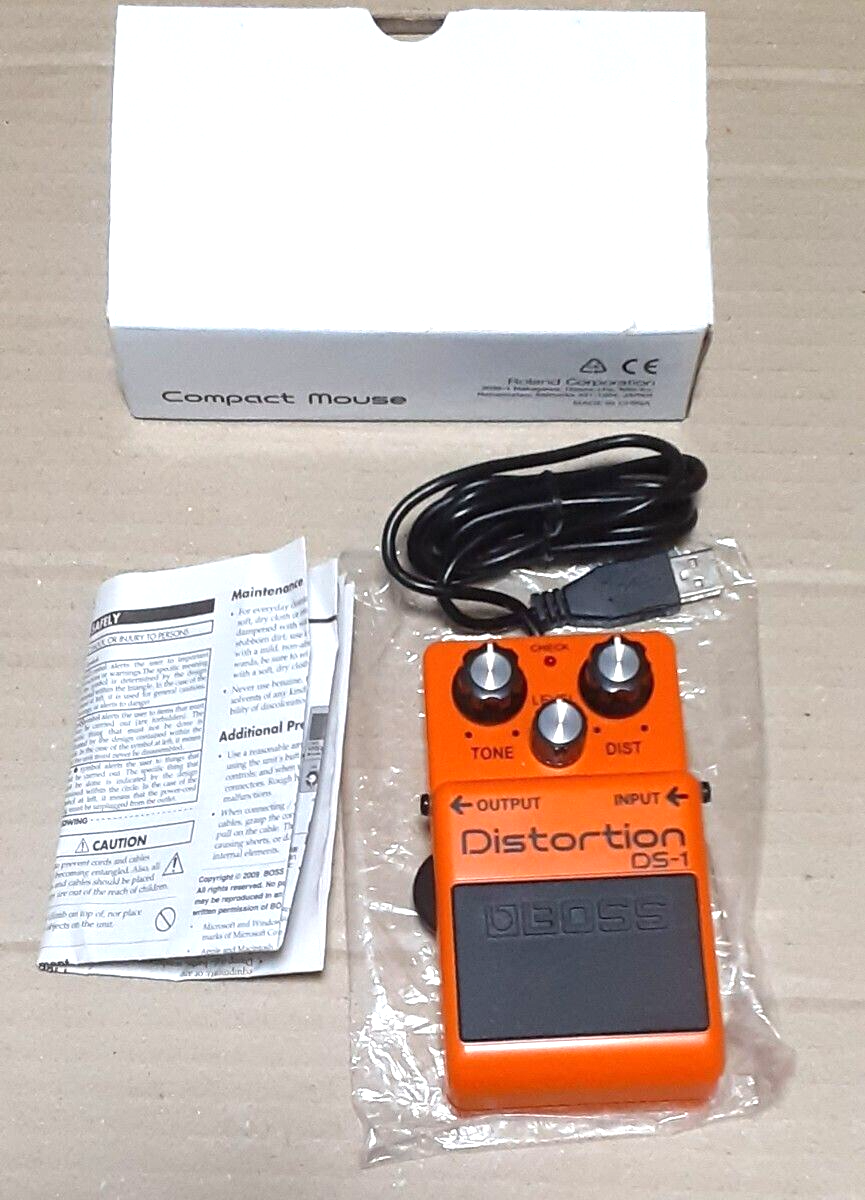 BOSS Compact Effect Pedal PC USB Mouse DS-1 Distortion Model