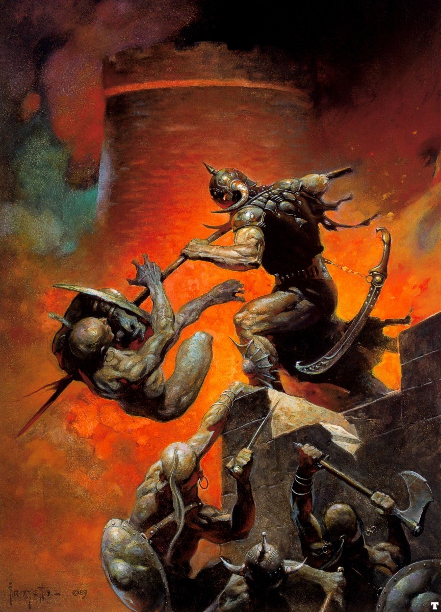 Authentic Frank Frazetta 