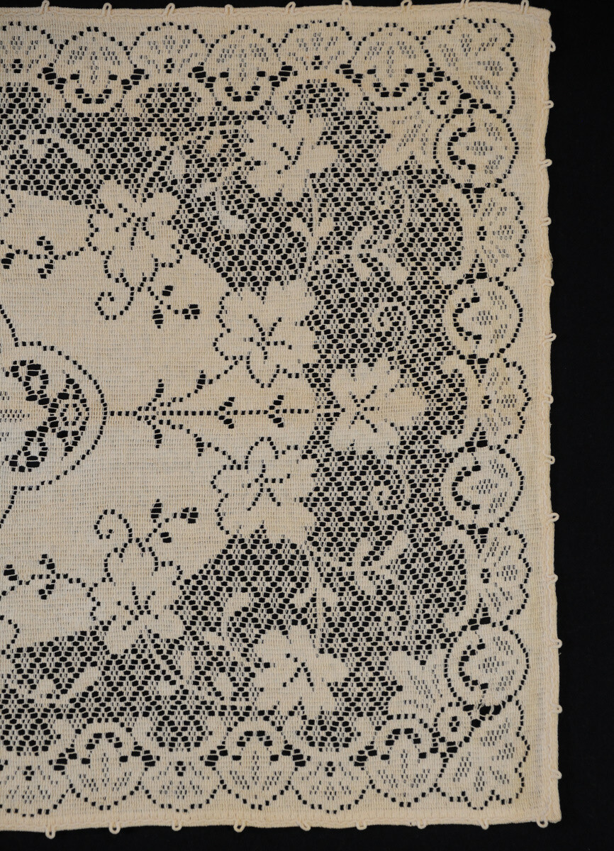 Pair Vintage Unused Tan Cotton Quaker Lace 16 x 57 & 17 x 34 Table Runners -New